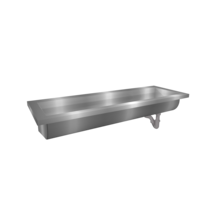 Washing trough Washbasin | Stainless steel | 210(w)x40(d)x24(h)cm