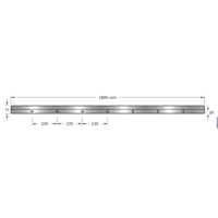 Lavoir Lavabo | acier inoxydable | 300(l)x40x24(h) cm