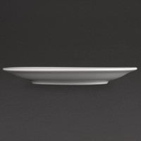Assiettes en porcelaine blanche | 20 cm (12 pièces)