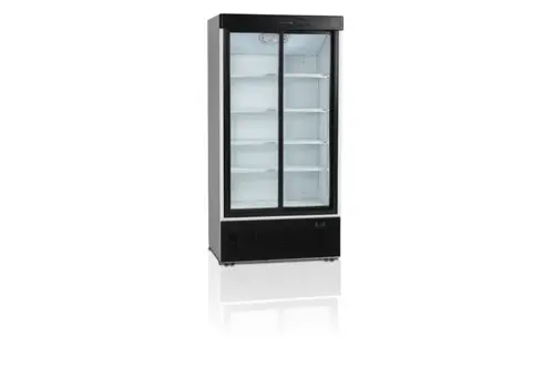  Tefcold Kühlvitrine | 1000 x 735 x 1990 mm | Weißer Stahl | 730 l 