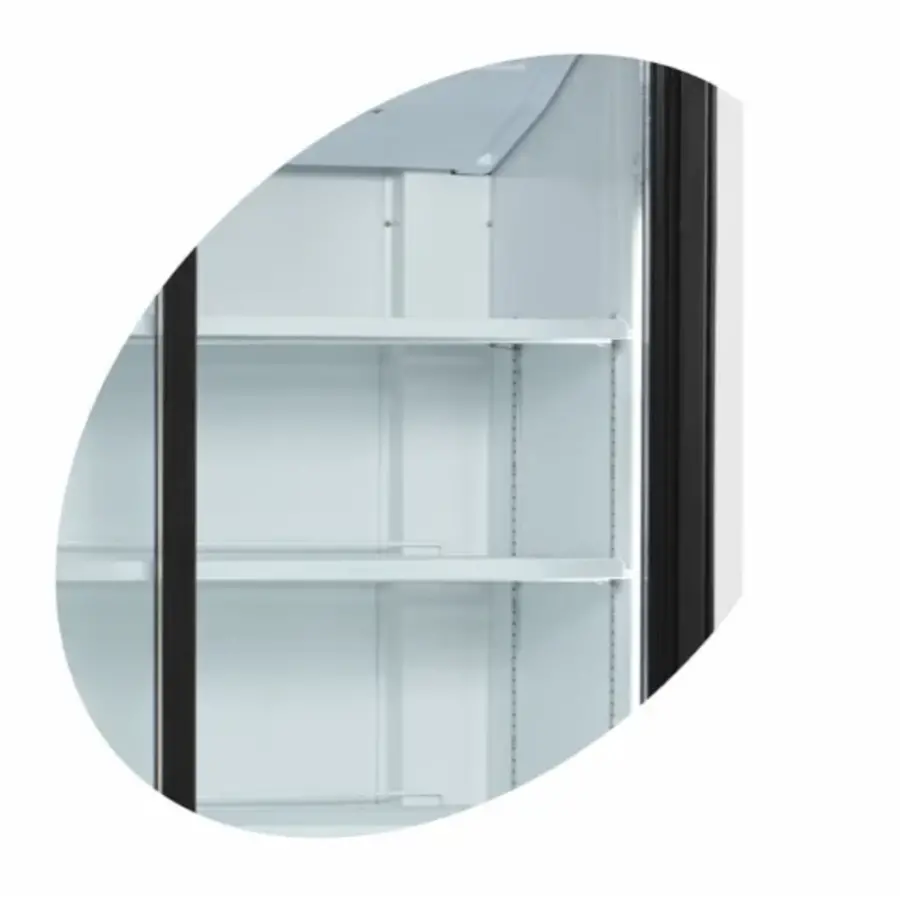 Displaykühler | 1000 x 735 x 1990 mm | Weißer Stahl | 730 Liter