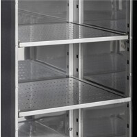 Bar fridge | Black | Glass doors | 200(w)x51(d)x86(h)cm