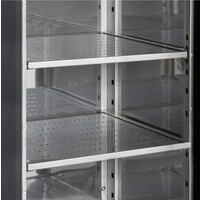 Réfrigérateur bar | Noir | Portes vitrées | 200(l)x51(p)x86(h)cm