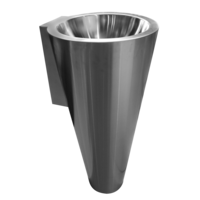Colonne de lavabo en acier inoxydable | Ø 365mm | 88(h)cm