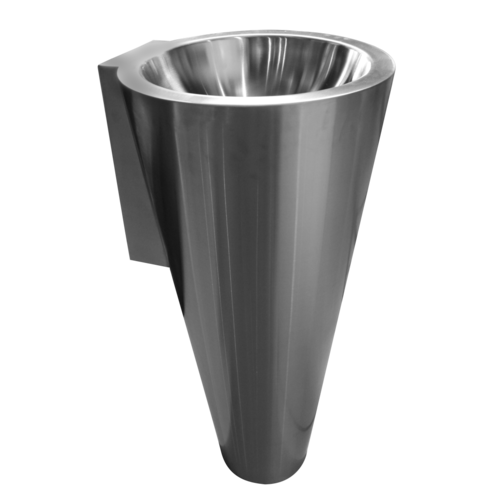  HorecaTraders Stainless steel washbasin column | Ø 365mm | 88(h)cm 