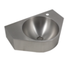 HorecaTraders Lavabo mural en acier inoxydable | Ø 365 mm