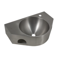 Lavabo mural | acier inoxydable | 600 (l) x 395 (p) x 150 (h) mm