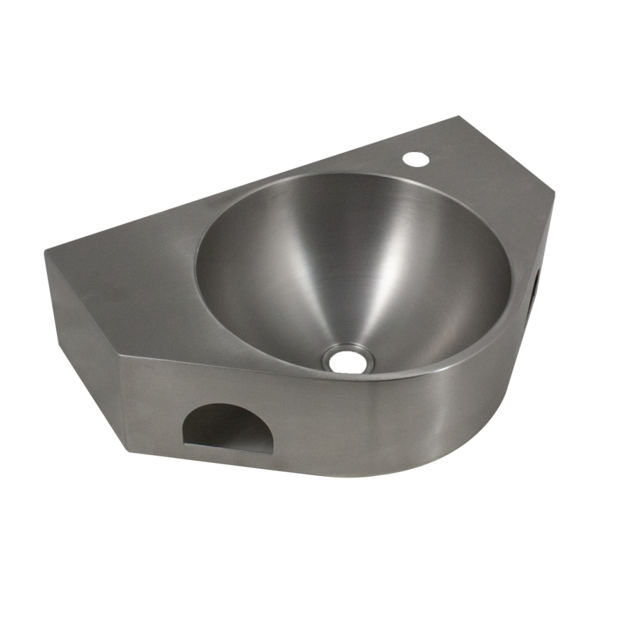 Lavabo mural | acier inoxydable | 600 (l) x 395 (p) x 150 (h) mm