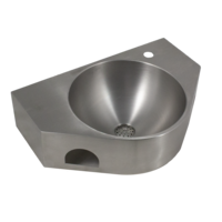 Lavabo mural | acier inoxydable | 600 (l) x 395 (p) x 150 (h) mm
