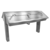Washing island made of stainless steel | 1220(w)x1150(d)x1200(h) mm | 6 places