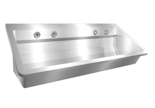  HorecaTraders Washing trough | Stainless steel | 1200 x 475 x 425 mm | 4 formats 