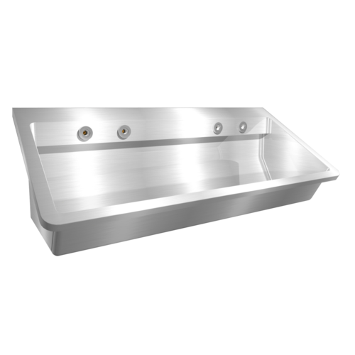  HorecaTraders Washing trough | Stainless steel | 1200 x 475 x 425 mm | 4 formats 