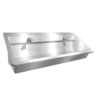 Washing trough | Stainless steel | Including taps | 4 formats