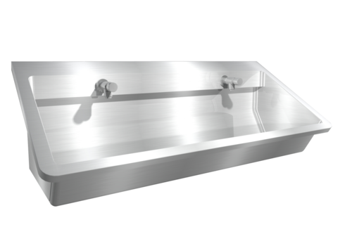  HorecaTraders Lavoir | acier inoxydable | Robinets inclus | 4 tailles 