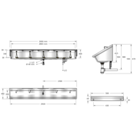 Lavoir | acier inoxydable | Robinets inclus | 4 tailles