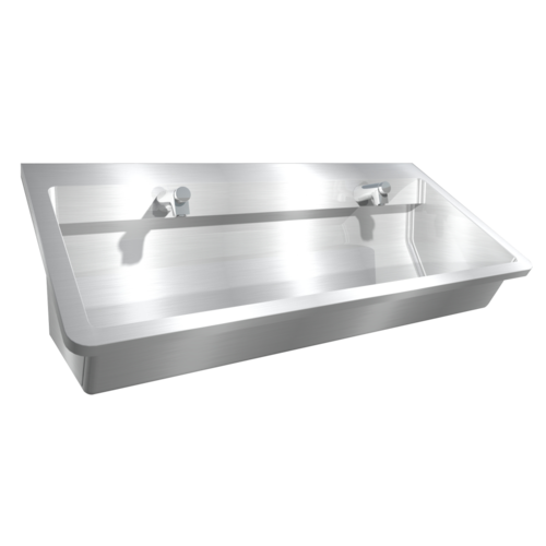  HorecaTraders Lavoir | acier inoxydable | Robinets inclus | 4 tailles 
