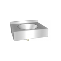 lavabo multiple | Acier inoxydable | 600 x 565 x (h) 200 mm