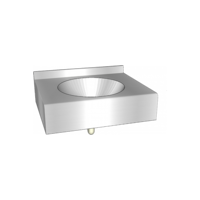 meervoudige wastafel | RVS |600x565x(h)200 mm