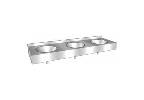  HorecaTraders multiple sink | Stainless steel |1800x565x (h) 200 mm 
