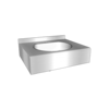 HorecaTraders lavabo multiple | acier inoxydable | 600 (l) x 515 (p) x 200 mm