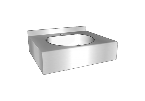  HorecaTraders lavabo multiple | acier inoxydable | 600 (l) x 515 (p) x 200 mm 