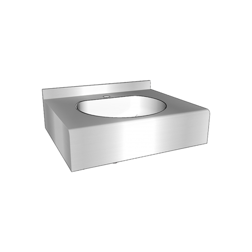  HorecaTraders Reihenwaschtisch | Edelstahl | 600 (B) x 515 (T) x (H) 200 mm 