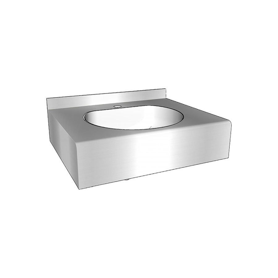 meervoudige wastafel | RVS | 600(b)x515(d)x(h)200 mm
