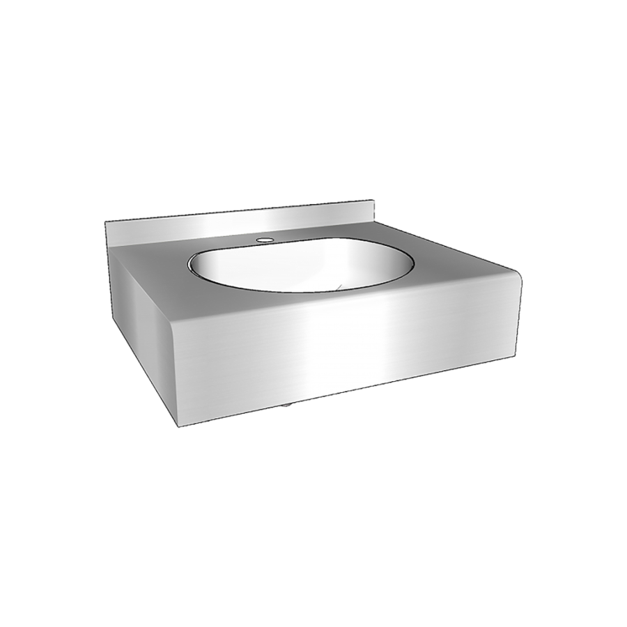 multiple washbasin | stainless steel | 600(w)x515(d)x(h)200 mm