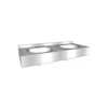 HorecaTraders lavabo multiple | acier inoxydable | 1200x515x(h)200 mm