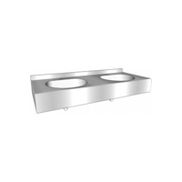 Reihenwaschtisch | Edelstahl | 1200x515x(h)200 mm