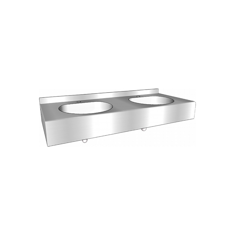 multiple sink | Stainless steel | 1200x515x (h) 200 mm