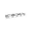 HorecaTraders meervoudige wastafel met spatwand | RVS | 2100x515x(h)200 mm