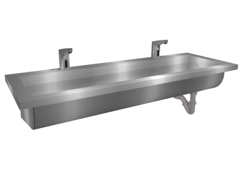  HorecaTraders Lavoir | acier inoxydable | Incl. robinets infrarouges | 6 tailles 