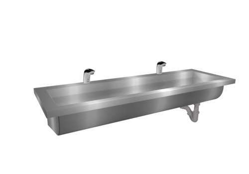  HorecaTraders bac à linge | acier inoxydable | Incl. robinets infrarouges | 6 tailles 