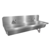 HorecaTraders Lavoir | acier inoxydable | Incl. robinets | 6 tailles