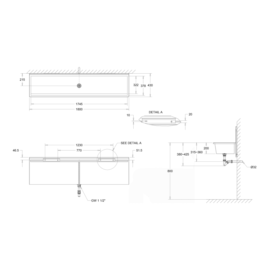 Wäschetrog | Edelstahl | 4 Größen