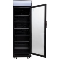 Commercial refrigerator with glass door | hinge left | 63x62x (h) 193 cm