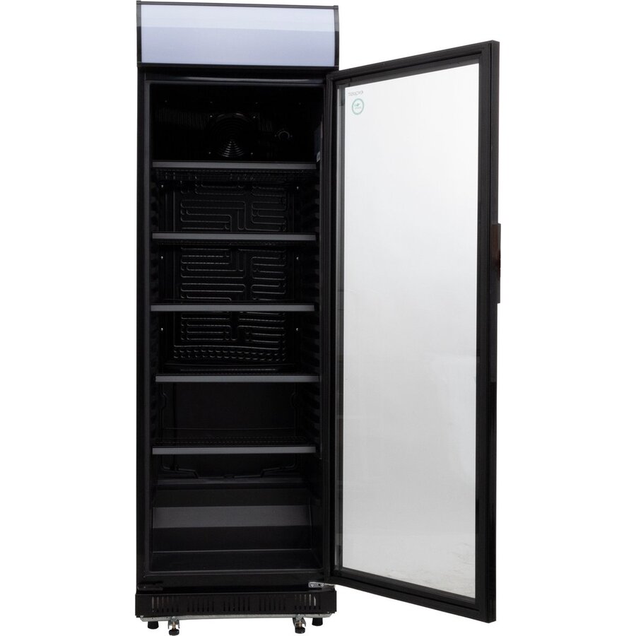 Réfrigérateur commercial avec porte vitrée | charnière gauche | 63x62x(h)193 cm