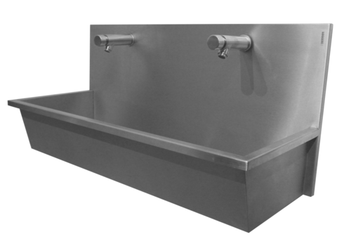  HorecaTraders Laundry chute | Stainless steel | Including taps | 4 formats 