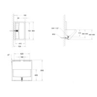 Industriële wasgoot | RVS |  D 520 x H 830 mm