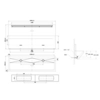 chirurgen wasmeubel | RVS  | D 520 x H 830 mm