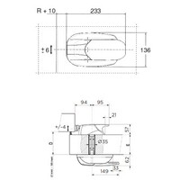 Serrure monopoint avec clé - composite excl. gâche