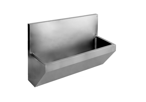  HorecaTraders surgeons washbasin | open/closed bottom | Stainless steel | 2 formats 