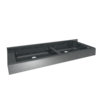 HorecaTraders Multiple washbasin | polymer concrete | 1200 x 510 x 180 mm | 10 colours