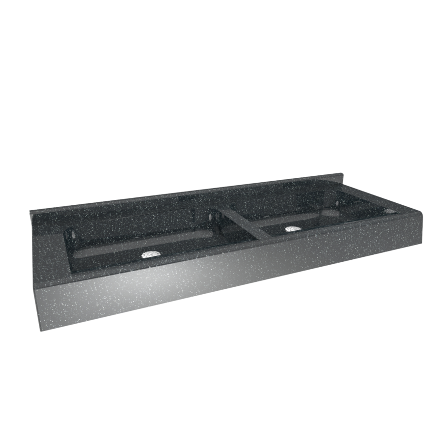 Multiple washbasin | polymer concrete | 1200 x 510 x 180 mm | 10 colours