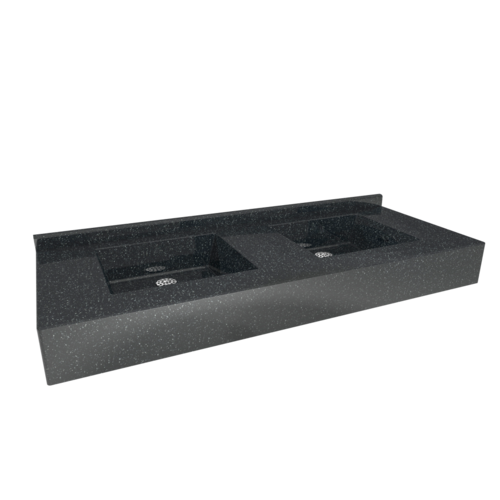  HorecaTraders meervoudige wastafel | polymeerbeton | 1200 x 560 x 200 mm | 10 kleuren 
