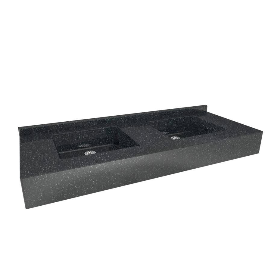 multiple washbasin | polymer concrete | 1200 x 560 x 200 mm | 10 colours
