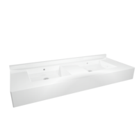 multiple washbasin | polymer concrete | 1400 x 560 x 200 mm | 10 colours