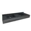 HorecaTraders multiple washbasin | polymer concrete | 1400 x 560 x 200 mm | 10 colours
