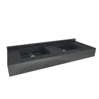 multiple washbasin | polymer concrete | 1400 x 560 x 200 mm | 10 colours